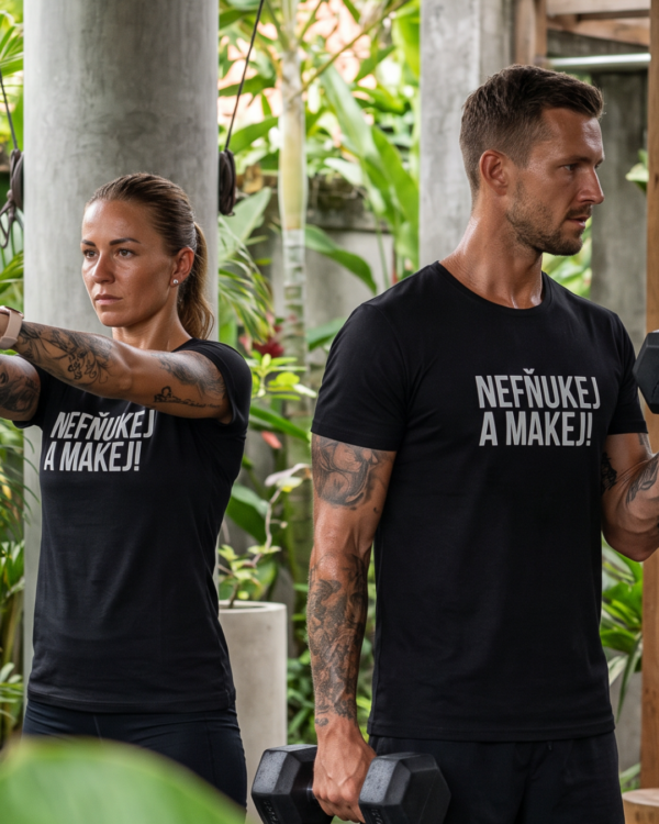 Prémiové pánské funkční sportovní tričko ActiveDry – Nefňukej a makej