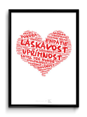 Plakát (obraz) Konec prokrastinace - Pozitivní SRDCE