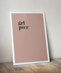 Číča v kleci plakát obraz originál GRL PWR