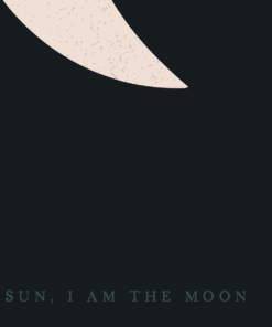 Číča v kleci plakát obraz originál i am the sun i am the moon