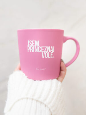 Velký růžový hrnek ©Jsem princezna! Vole. 560 ml