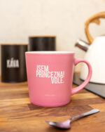 Velký růžový hrnek ©Jsem princezna! Vole. 560 ml