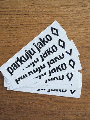 Samolepky Parkuju jako klec 10 ks