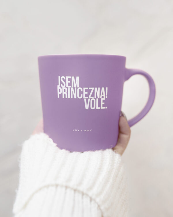 Velký fialový hrnek ©Jsem princezna! Vole. 560 ml – LIMITOVANÁ EDICE