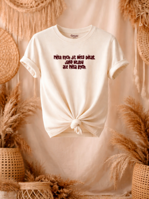 Unisex tričko Měla bych jít něco dělat. Jako nejdu. Ale měla bych. (Vintage bílé)