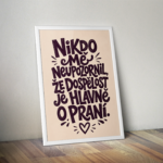 Plakát (obraz) Nikdo mě neupozornil, že dospělost je hlavně o praní