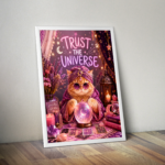 Plakát (obraz) Kočička TRUST THE UNIVERSE