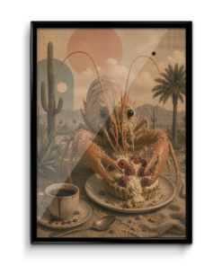 Plakát (obraz) Surreal KREVETA & FRENCH DESSERT