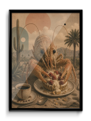 Plakát (obraz) Surreal KREVETA & FRENCH DESSERT