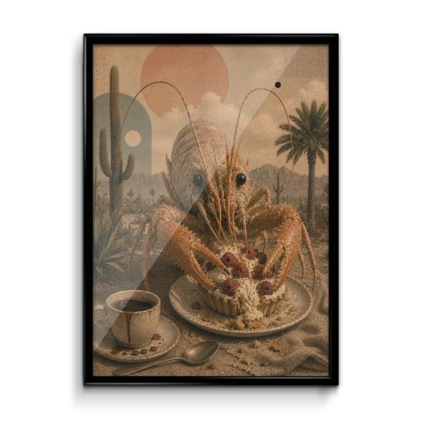 Plakát (obraz) Surreal KREVETA & FRENCH DESSERT