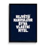 Plakát (obraz) Největší manipulátor bývá vlastní mysl