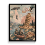 Plakát (obraz) Surreal koláž Kittens & pizza
