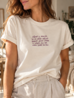 Prémiové unisex tričko Někdy si myslím, že mi může udělat radost jenom výhra v loterii, ale pak vidím srnky na poli – Vintage White ECRU