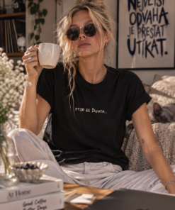 Unisex tričko PTSD ZE ŽIVOTA – černé, jak tvoje duše (doručíme do 14 dnů)